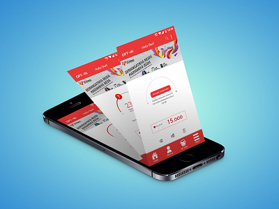 Countdown app design mobile ui