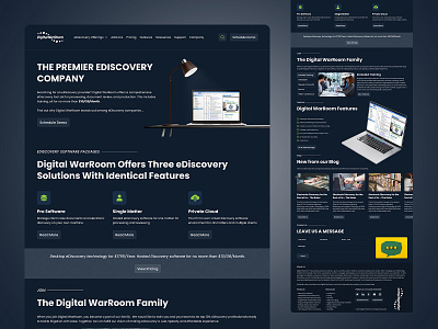 eDiscovery Company Landing Page adobe adobexd company digitalwarroom ediscovery figma graphic design illustrator landing landingpage page photoshop ui ux webdesign website xd