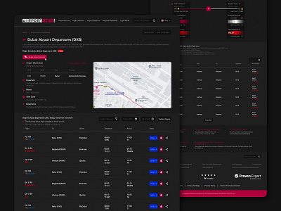 Airport Info - Flight Departure Information System adobexd airport dashboard design flight info management modern ui ux webdesign website