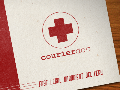 Courier Doc (logo and biz card) branding businesscard identity logo