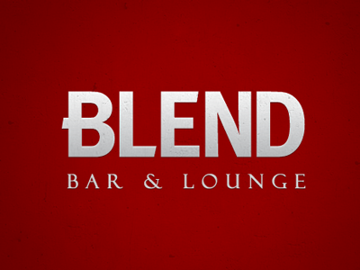BLEND Lounge logo revamp branding identity logo