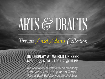 Arts & Drafts poster beer design poster print