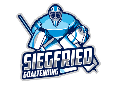 Siegfried Goaltending design hockey logo logo logodesign logos mascot design mascot logo