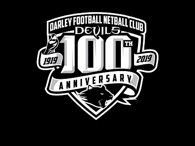 Darley Football Netball Club logodesign logos mascot logo netball logo sports logo
