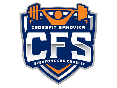 Crossfit Sandvika crossfit logo logodesign logos sports logo