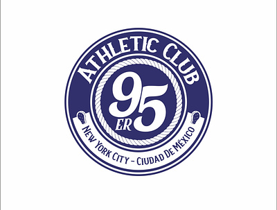 95er Athletic Club boxing design illustration logodesign logos typography