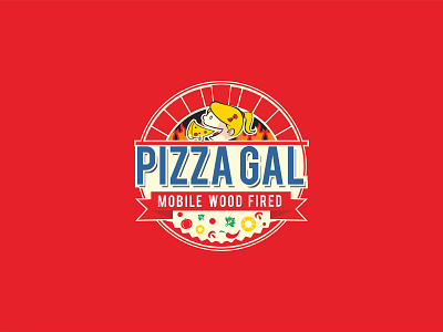 Pizza Gal logodesign pizzalogo restaurant logo