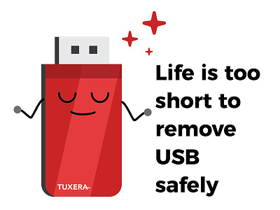 Tuxera sticker - 04 data file file system flash drive reliability security storage tuxera usb