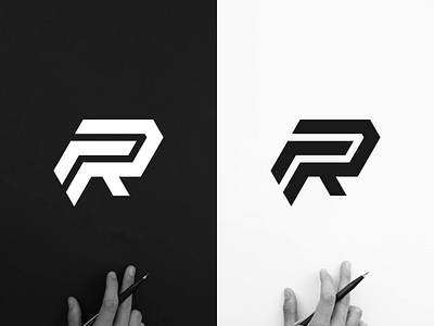 FR MONOGRAM LOGO DESIGN