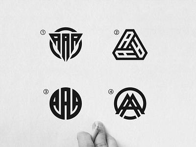 AAA MONOGRAM LOGO DESIGN branding clothingbrand apparelbrand design graphic design identity logo monogram monogram design monogram logo vector
