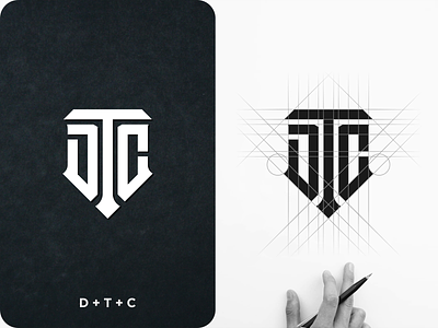 DTC MONOGRAM LOGO branding design dtc initial dtc monogram dtc monogram logo identity initial logo initials logo monogram monogram design monogram logo