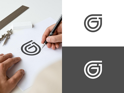 GG Monogram art brand branding clean design flat icon identity illustration lettering logo minimal monogram monogram design monogram logo type typography ui ux vector