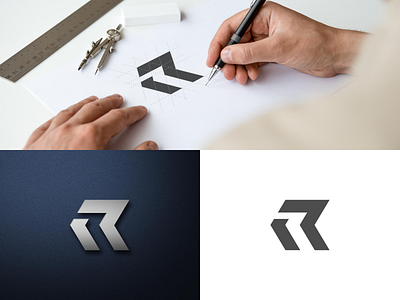 IR Monogram art brand branding clean design flat icon identity illustration lettering logo minimal monogram monogram design monogram logo type typography ui ux vector