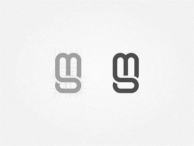 SM Monogram art brand branding clean design flat icon identity illustration lettering logo minimal monogram monogram design monogram logo type typography ui ux vector