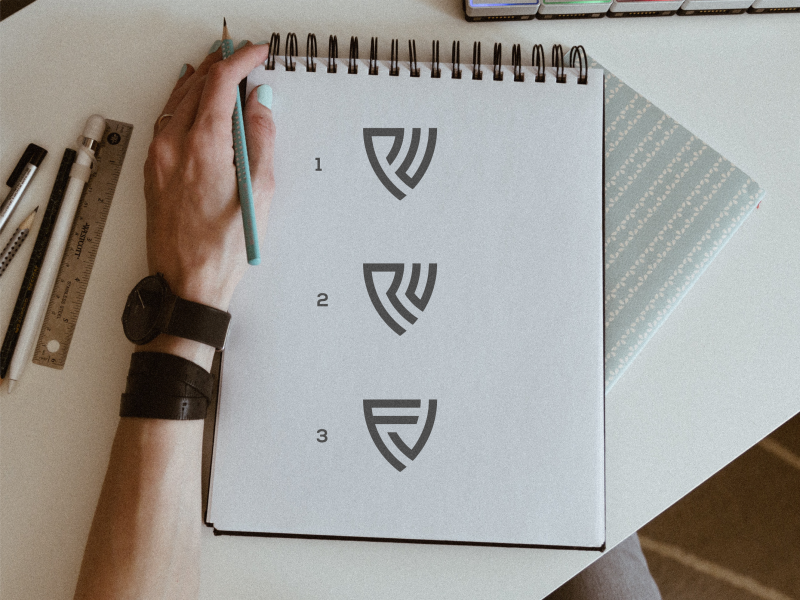 Shield Monogram type minimal clean brand art illustration vector ux ui typography monogram logo monogram design monogram lettering identity icon flat design branding logo