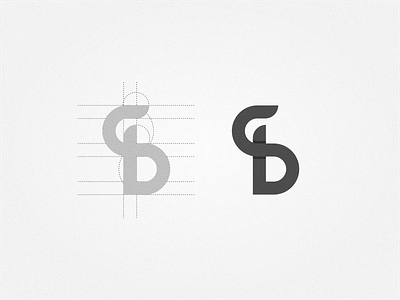 SB Monogram art brand branding clean design flat icon identity illustration lettering logo minimal monogram monogram design monogram logo type typography ui ux vector