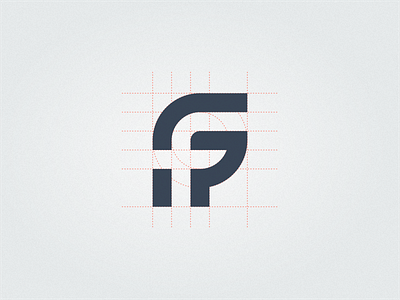 FG Monogram art brand branding clean design flat icon identity illustration lettering logo minimal monogram monogram design monogram logo type typography ui ux vector