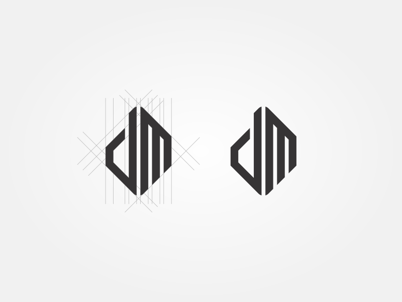 DM Monogram by Meizzaluna Design on Dribbble