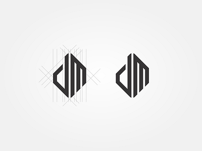 DM Monogram art brand branding clean design flat icon identity illustration lettering logo minimal monogram monogram design monogram logo type typography ui ux vector
