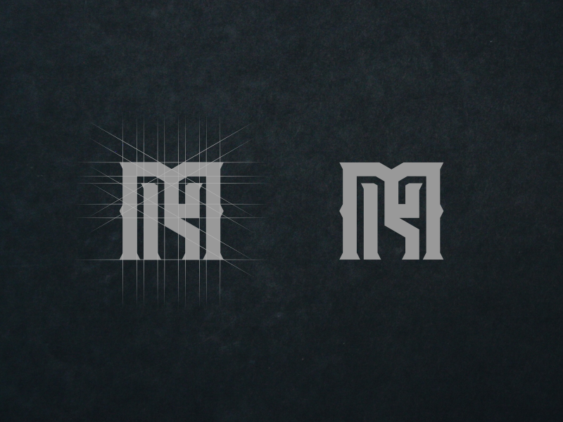 MK MONOGRAM by Meizzaluna Design on Dribbble