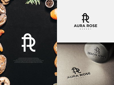 AR Logo concept for AURA ROSE BAKERY. art bakery bakery logo branding design designlogo identity logo logobranding logodesign logotype minimal monogram monogram design monogram logo type vector