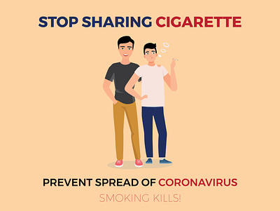 Stop Sharing cigarette | Coronavirus Prevention coronavirus health prevention safety smoking
