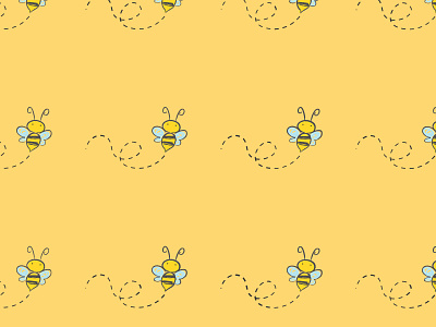 Bee Background Pattern