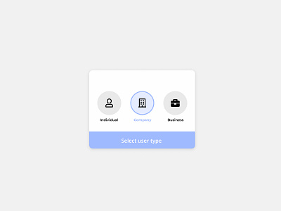 Select your user type - daily ui 64 challenge daily dailyui design ui ux web