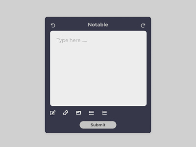 Note widget - daily ui 65