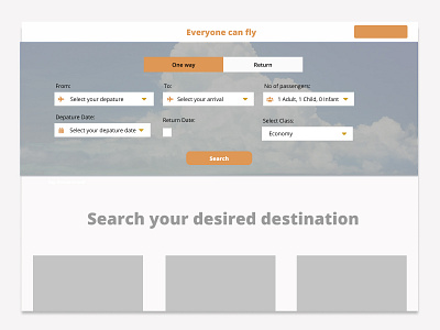 Flight Search - Daily ui #68 artwork challenge daily dailyui design flight flight search ui vector web