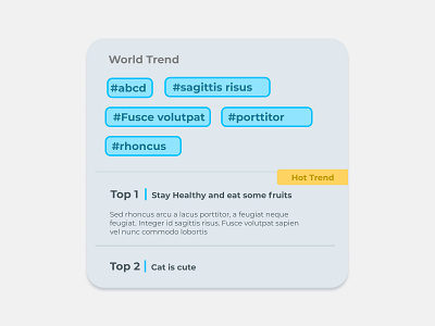 Trending - Daily Ui 69