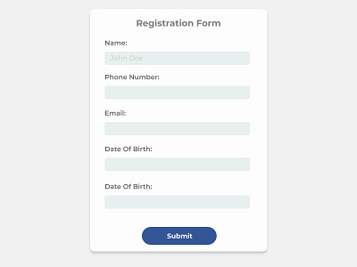 Simple Form - daily ui 82 artwork button challenge daily dailyui design form simple ui vector web