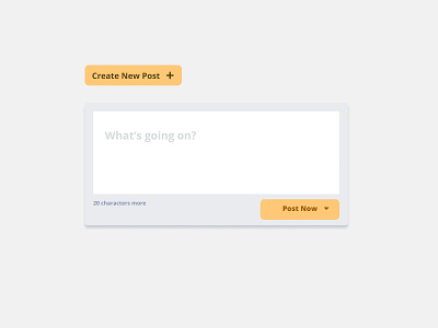 Create New Post - daily ui artwork challenge create create new daily dailyui design post ui vector web