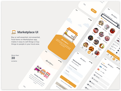 Marketplace - UI IOS App design app artwork design figma product ui vector