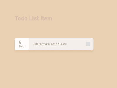 To do list - item