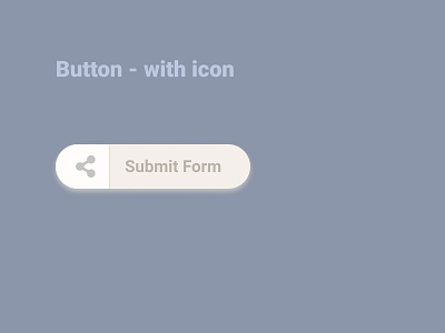 Button - with icon button component design ui vector web