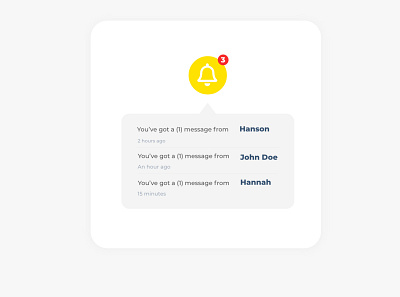 Notifications Dropdown ( Daily Ui #27 ) 027 27 dailyui design dropdown message notifications ui