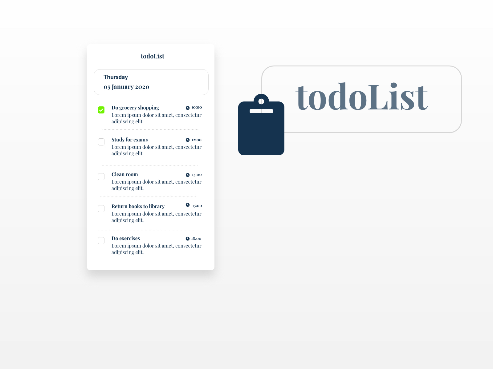 To Do List - daily ui #42 by hailey on Dribbble