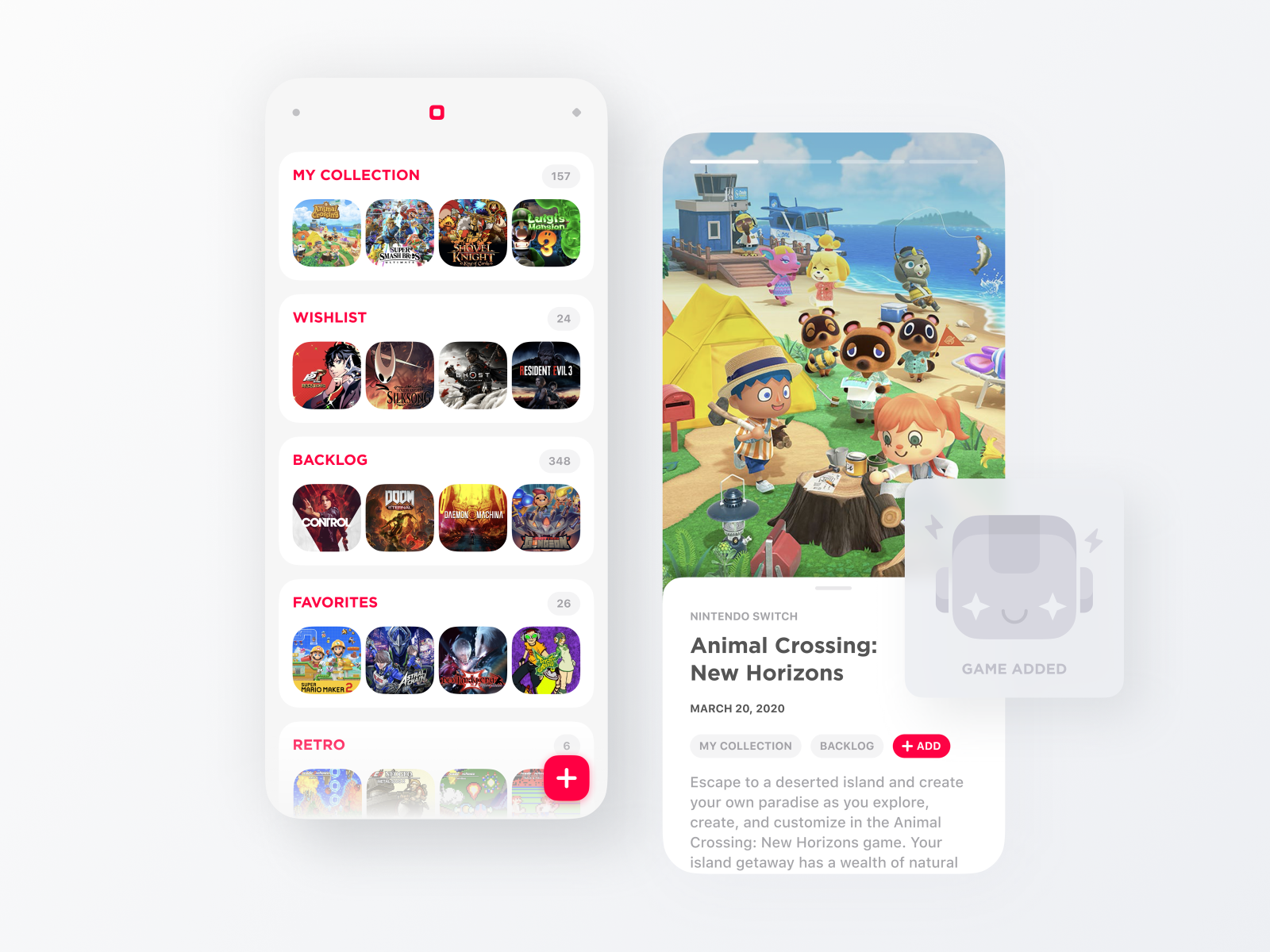 Mobile App Concept — Video Game Collection Tracker by Philipp Pron on