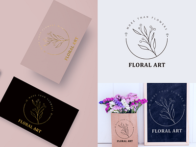 Logo Floral art art brand identity branding clean flat flowers icon indentity logodesign logos logotype minimal modern logo topography