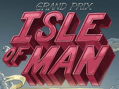 Isle Of Man illustration lettering poster typography