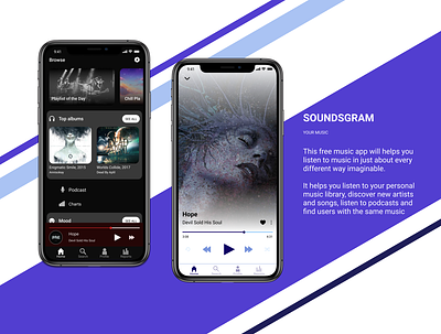 Music streaming app dark app dark theme design light theme mobile mobile app mobile app design music music app music player ui