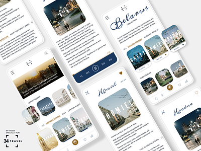 Concept of a mobile application specifically for 34TRAVEL