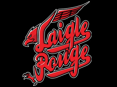 Logo L Aigle Rouge beer eagle logo red