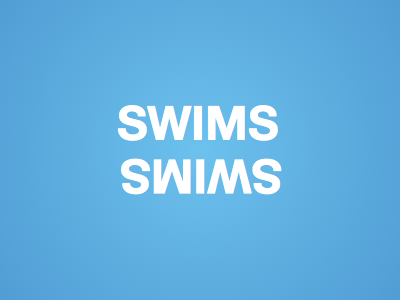 Swim flat type vector