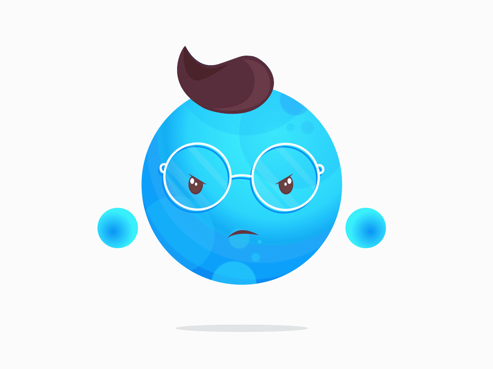 Angry Emoji😠 adobe aftereffects adobe illustrator angry angry reaction animation design dribble shot emoji illustration motiongraphics