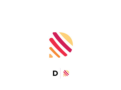 minimalistic D logo design