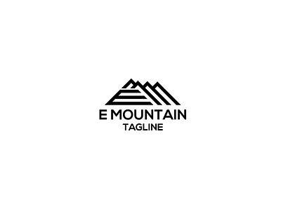 E mountain logo design e letter e logo e mountain graphic design icon illustrator letter e logo logo design logo designer logo mark mountain mountain biking mountain e mountain icon mountain logo mountain tours mountains vector