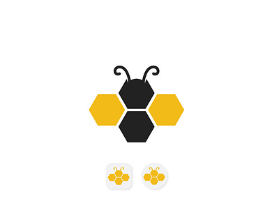 hexagon-bee-logo animal bee bee logo branding design flat graphic design hexagon hexagon bee hexagon bee logo icon logo logo design logo designer logo inspire logo type logos popular shot save bee vector