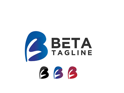 Letter B Beta Logo design